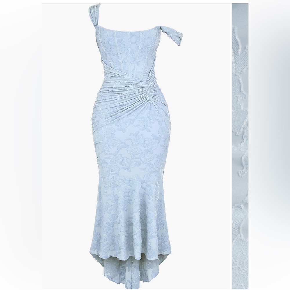 House of CB Light Blue Floral Dress